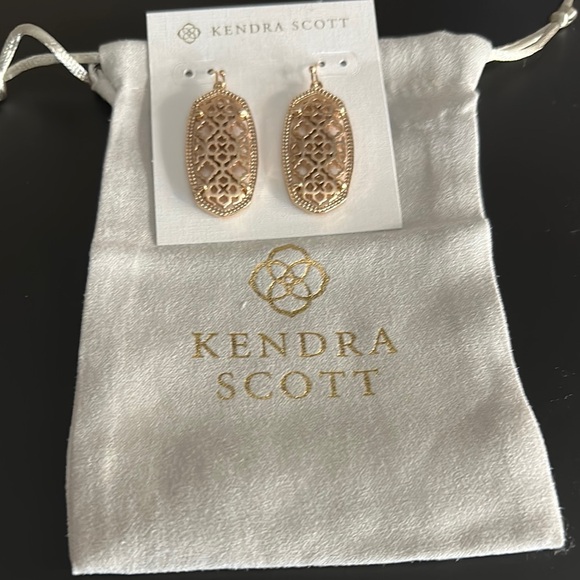 Kendra Scott Rose Gold Filagree Earrings